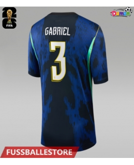 Günstige Brasilien Gabriel Magalhaes #3 Auswärtstrikot Damen WM 2026 Kurzarm